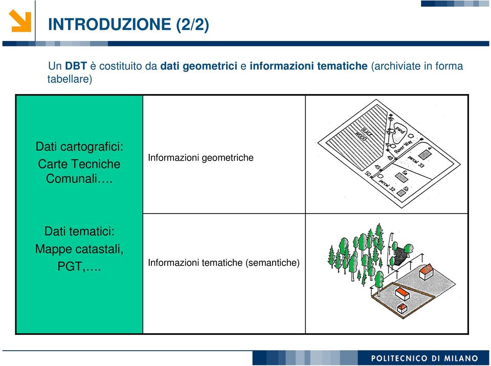 cartografici: Carte Tecniche Comunali.