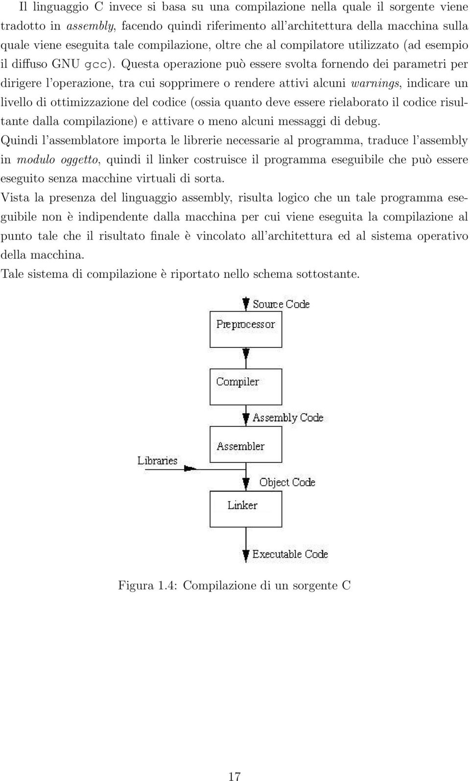 Questa operazione può essere svolta fornendo dei parametri per dirigere l operazione, tra cui sopprimere o rendere attivi alcuni warnings, indicare un livello di ottimizzazione del codice (ossia