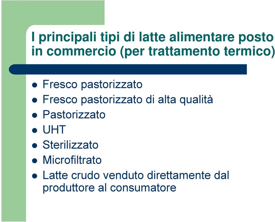 di alta qualità Pastorizzato UHT Sterilizzato Microfiltrato