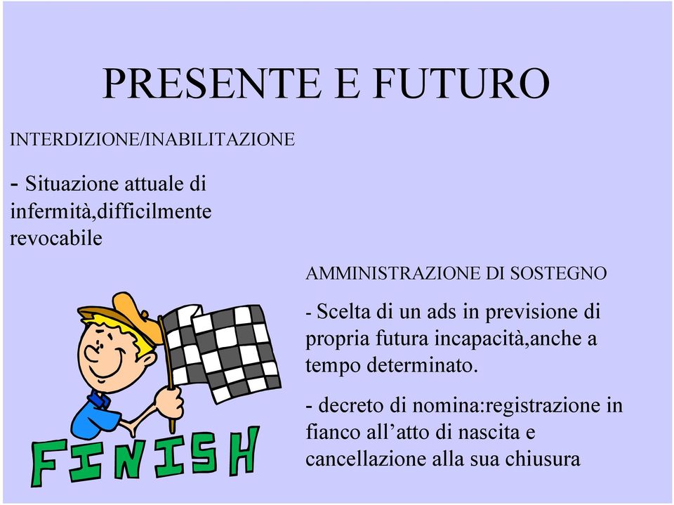 ads in previsione di propria futura incapacità,anche a tempo determinato.