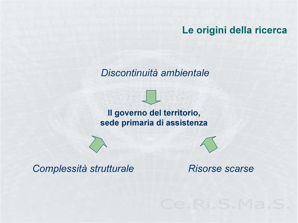 del territorio, sede primaria di