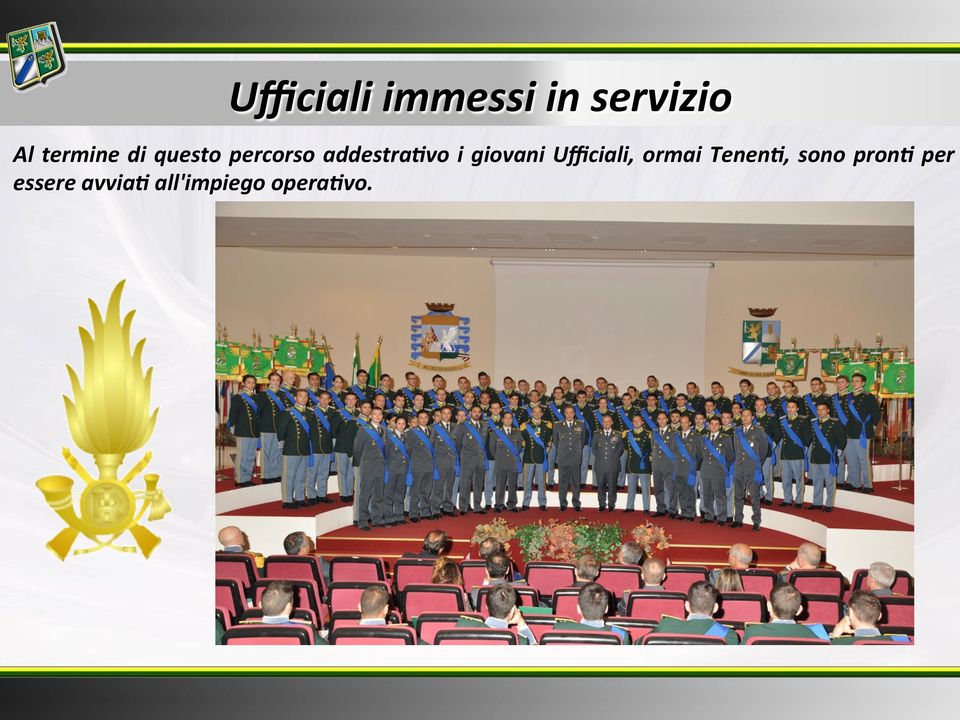 i giovani Ufficiali, ormai TenenC, sono