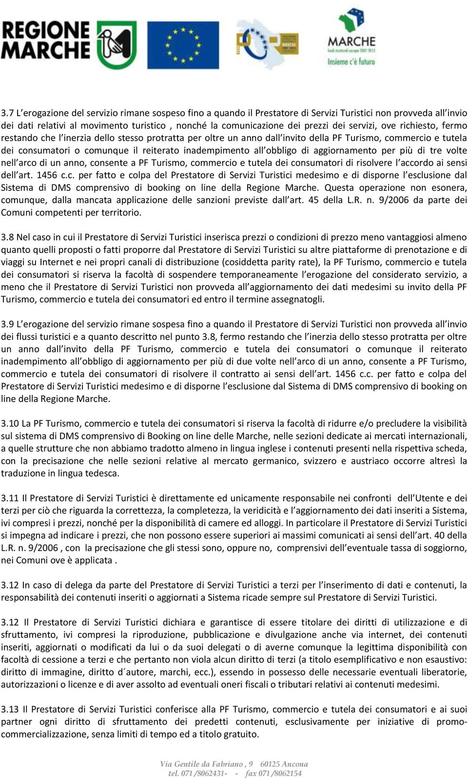 all obbligo di aggiornamento per più di tre volte nell arco