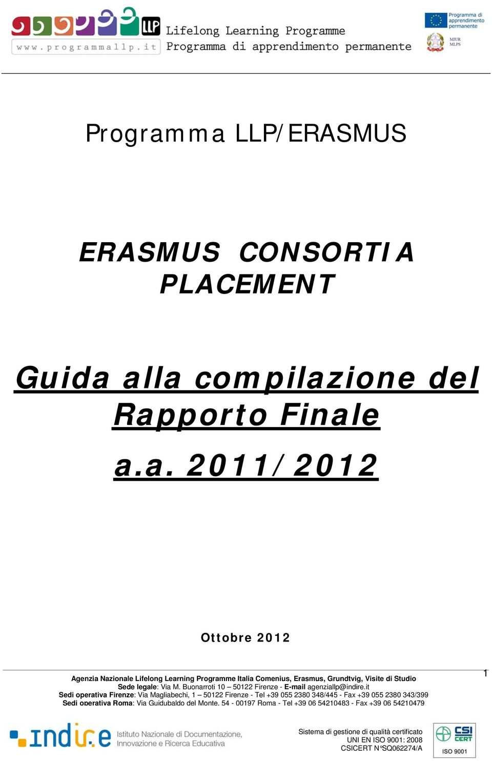 compilazione del Rapporto