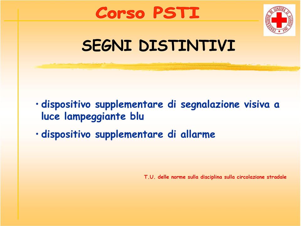 dispositivo supplementare di allarme T.U.