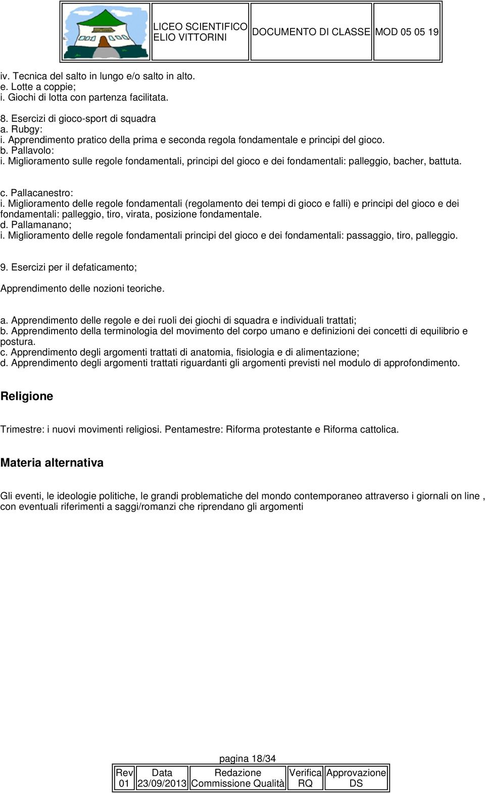 Miglioramento sulle regole fondamentali, principi del gioco e dei fondamentali: palleggio, bacher, battuta. c. Pallacanestro: i.