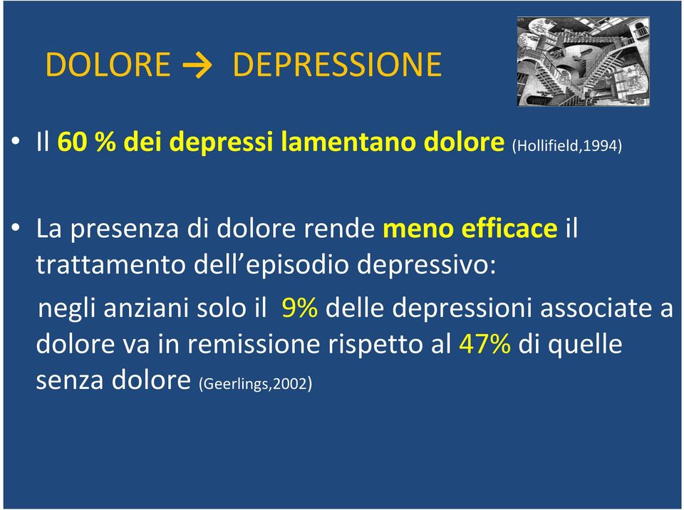 trattamento dell episodio depressivo: negli anziani solo il 9% delle