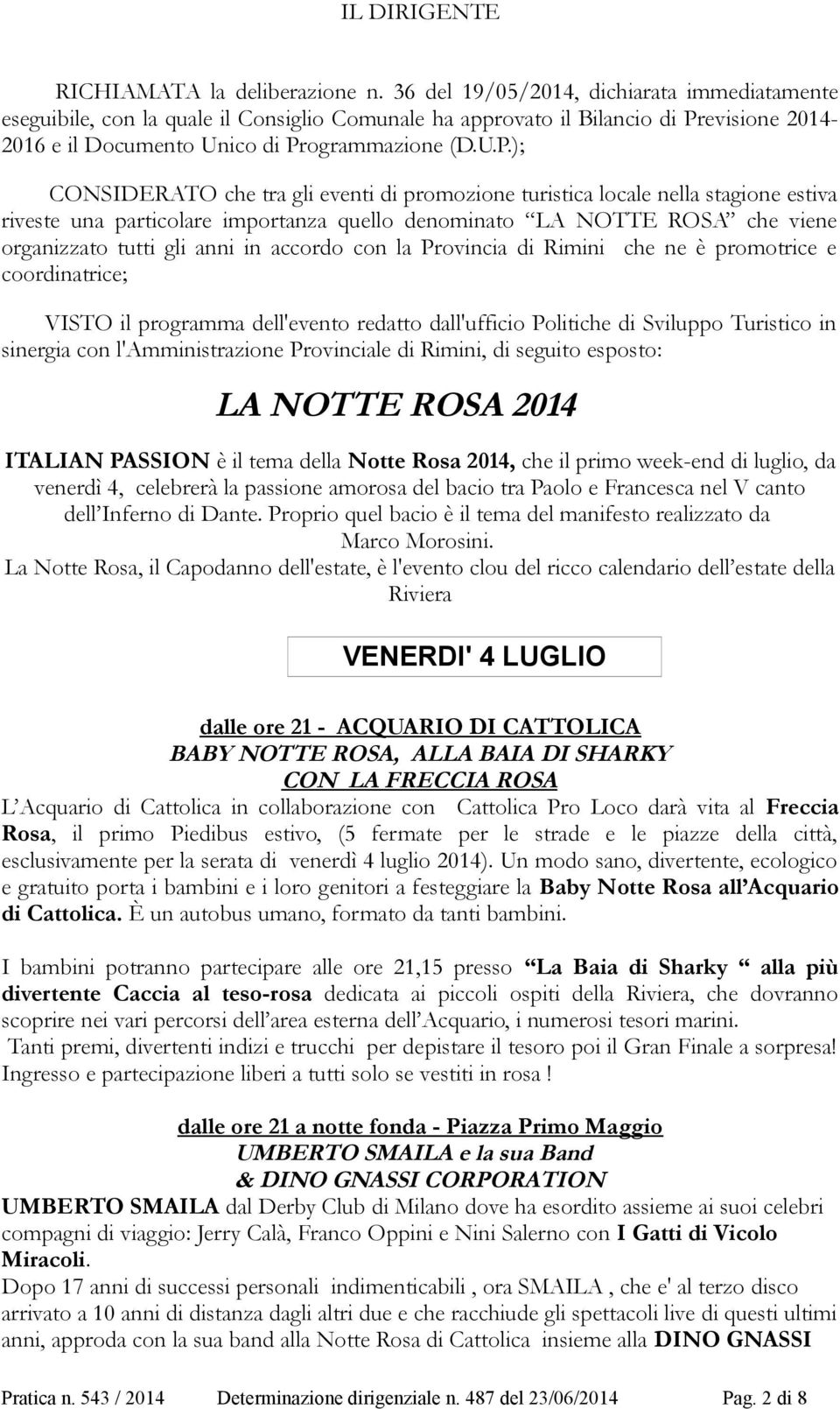 evisione 2014-2016 e il Documento Unico di Pr