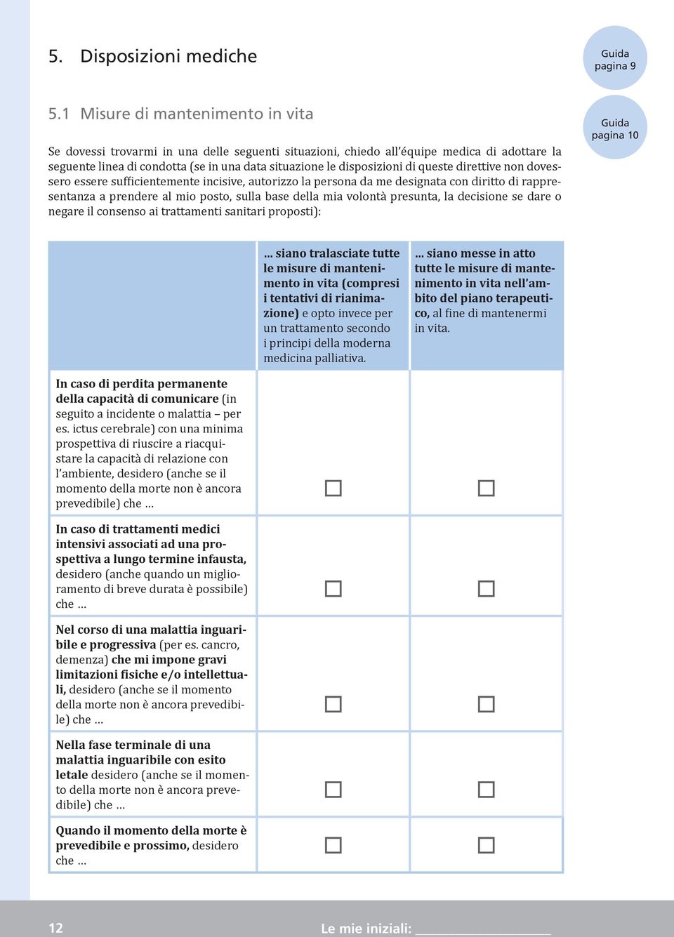 queste direttive non dovessero essere sufficientemente incisive, autorizzo la persona da me designata con diritto di rappresentanza a prendere al mio posto, sulla base della mia volontà presunta, la