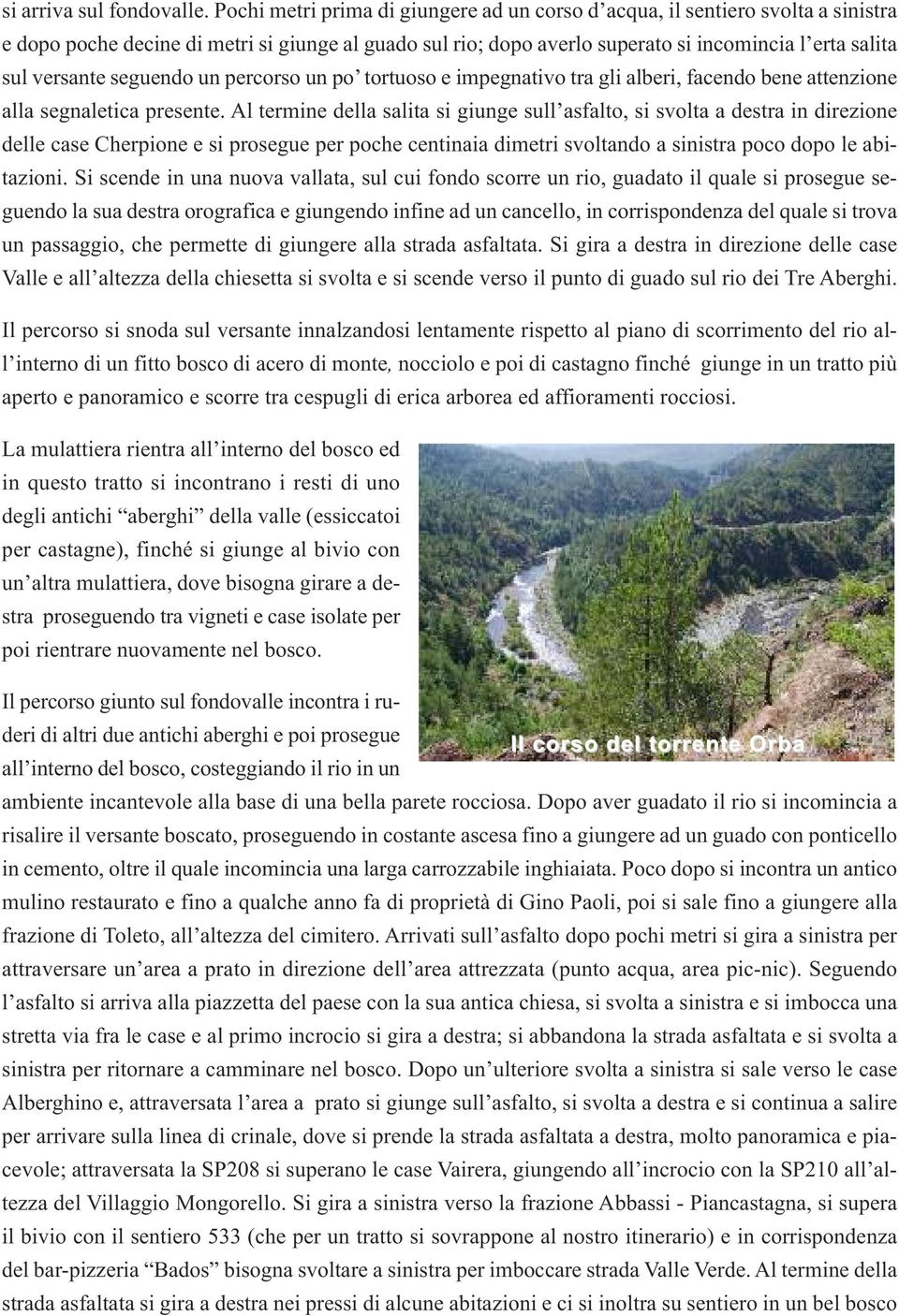 seguendo un percorso un po tortuoso e impegnativo tra gli alberi, facendo bene attenzione alla segnaletica presente.