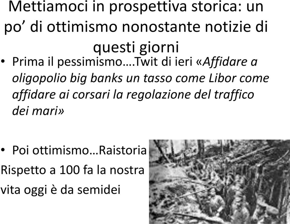 twit di ieri «Affidare a oligopolio big banks un tasso come Libor come