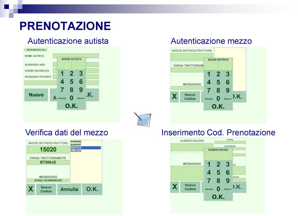 mezzo Verifica dati del