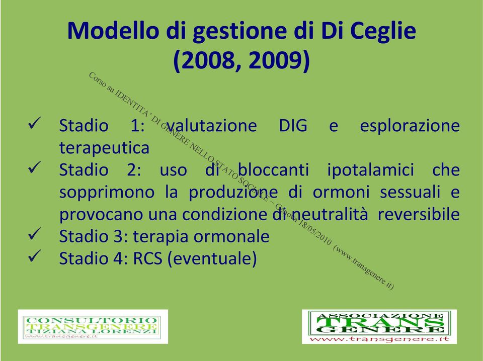 sopprimono la produzione di ormoni sessuali e provocano una condizione