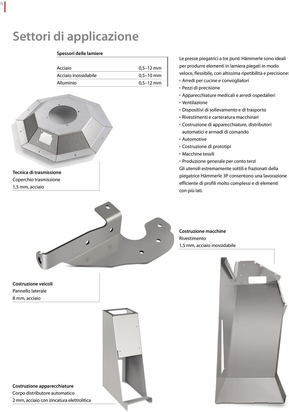 Apparecchiature medicali e arredi ospedalieri Ventilazione Dispositivi di sollevamento e di trasporto Rivestimenti e carteratura macchinari Costruzione di apparecchiature, distributori automatici e