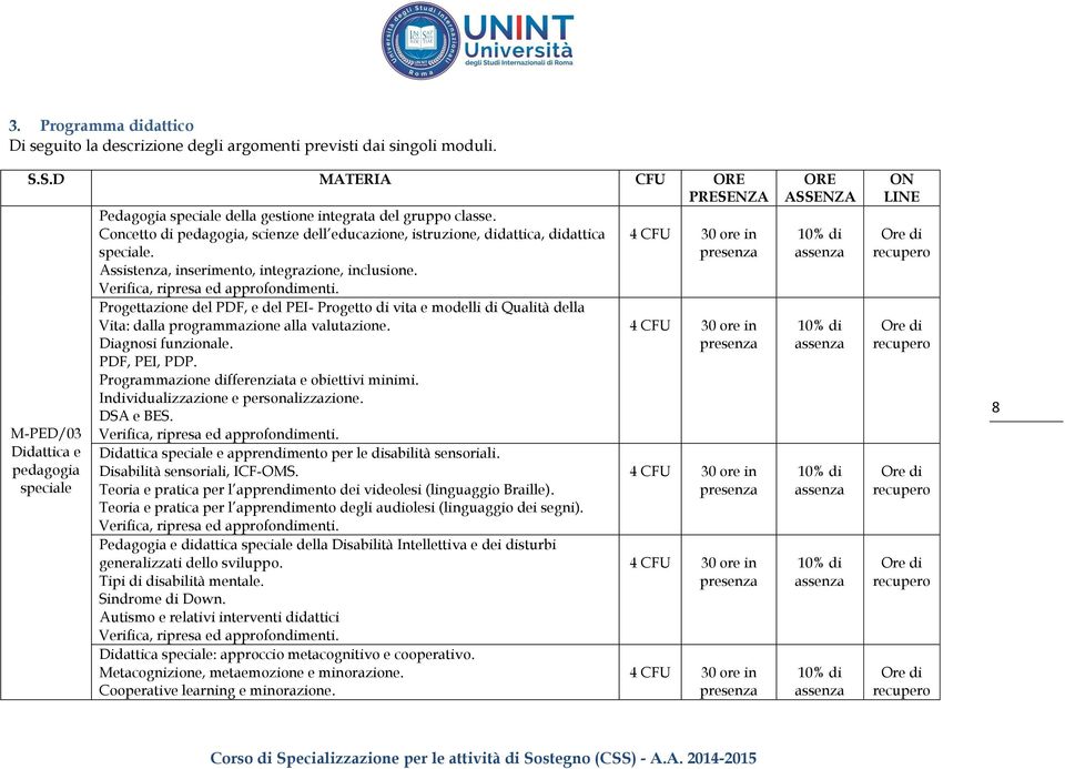 e pedagogia speciale Progettazione del PDF, e del PEI- Progetto di vita e modelli di Qualità della Vita: dalla programmazione alla valutazione. Diagnosi funzionale. PDF, PEI, PDP.