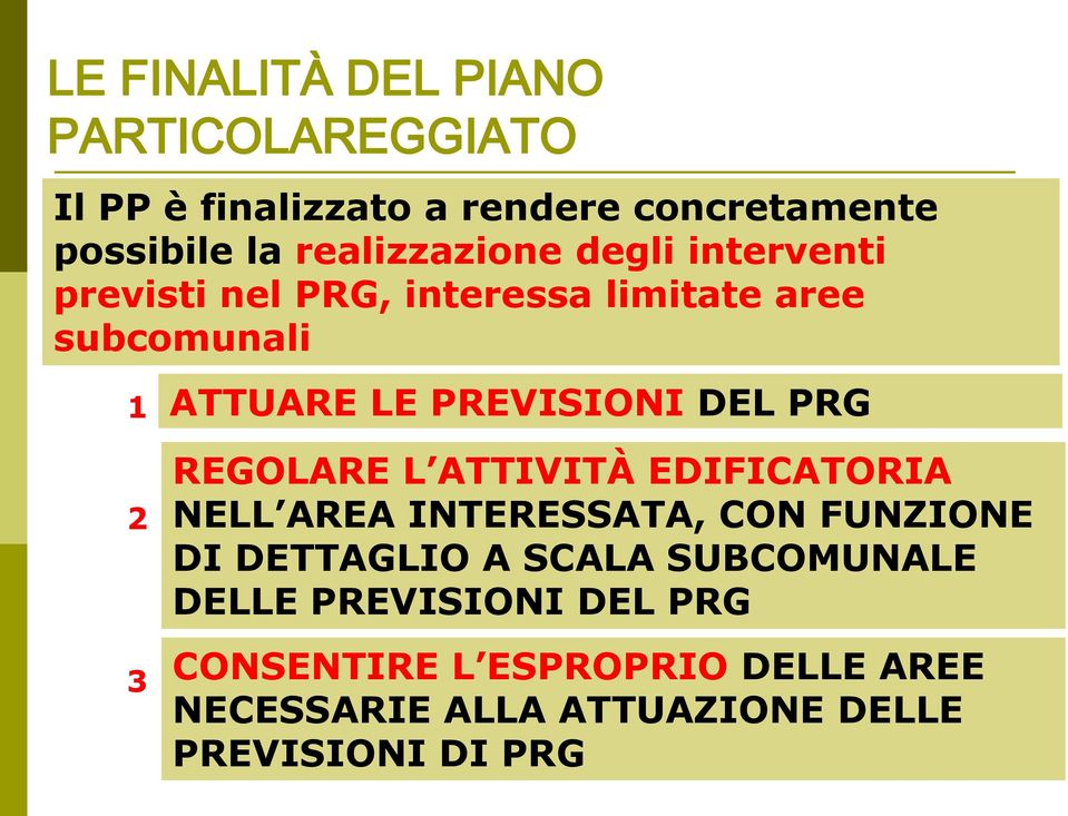 PREVISIONI DEL PRG 2 3 REGOLARE L ATTIVITÀ EDIFICATORIA NELL AREA INTERESSATA, CON FUNZIONE DI DETTAGLIO A