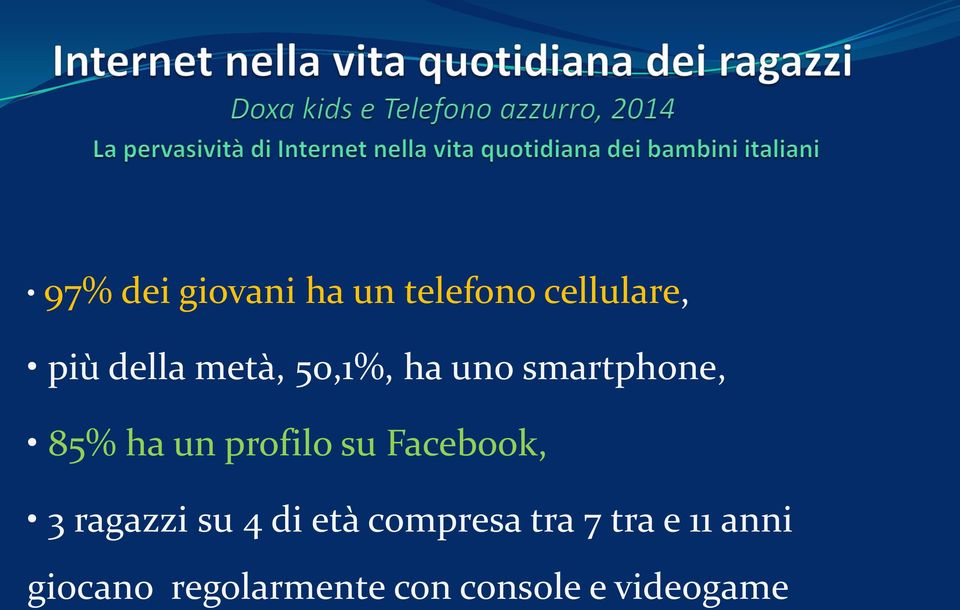 Facebook, 3 ragazzi su 4 di età compresa tra 7 tra e