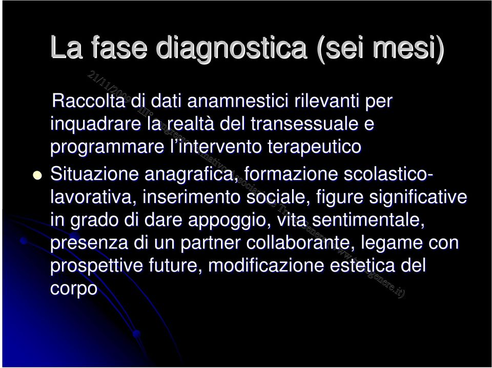 lavorativa,, inserimento sociale, figure significative in grado di dare appoggio, vita