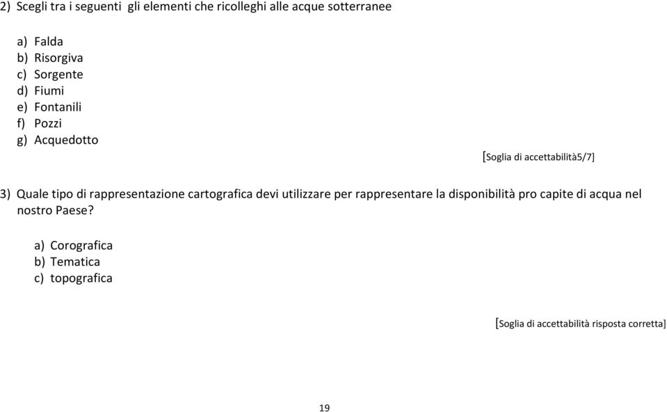 rappresentazione cartografica devi utilizzare per rappresentare la disponibilità pro capite di acqua