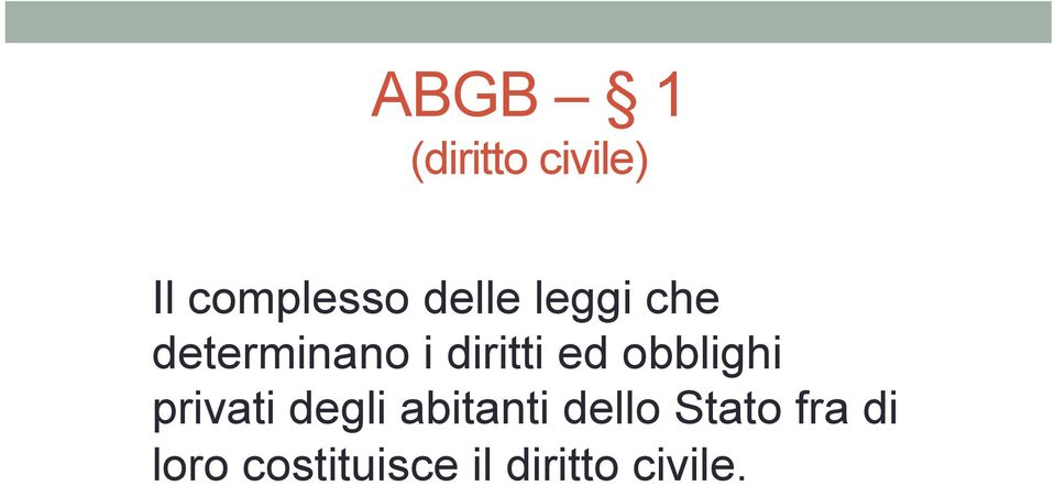 obblighi privati degli abitanti dello