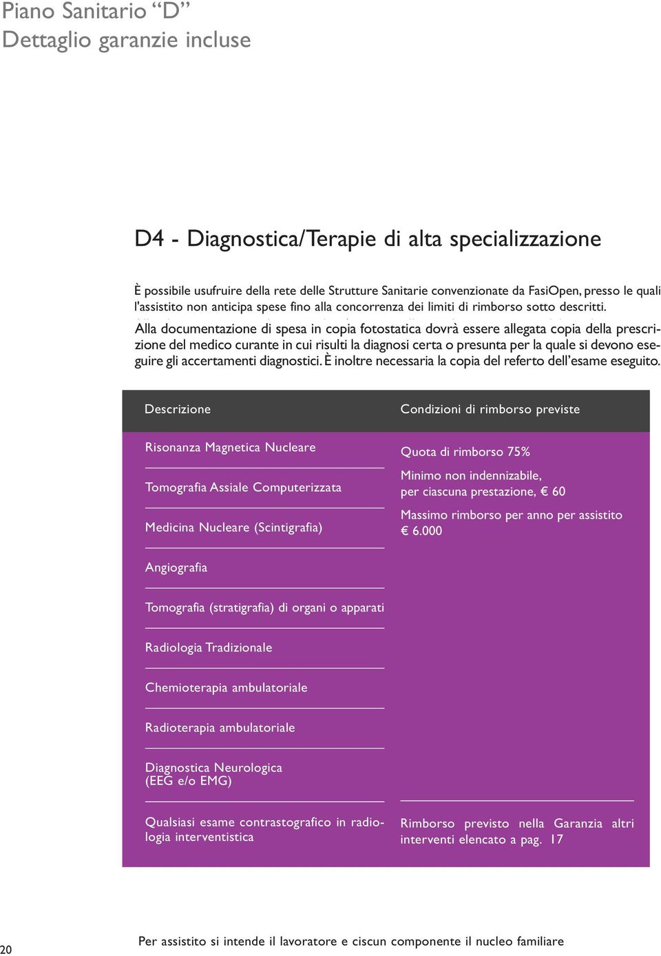 accertamenti diagnostici. È inoltre necessaria la copia del referto dell esame eseguito.