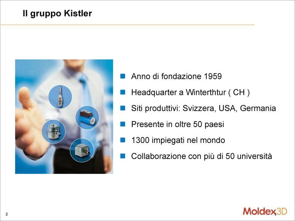 Svizzera, USA, Germania Presente in oltre 50 paesi