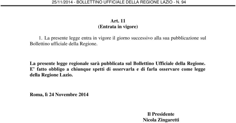 ufficiale della Regione.