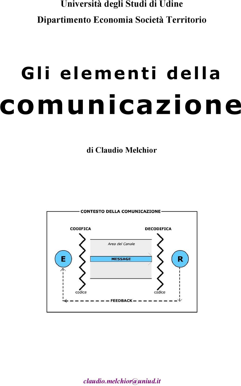 Territorio Gli elementi della