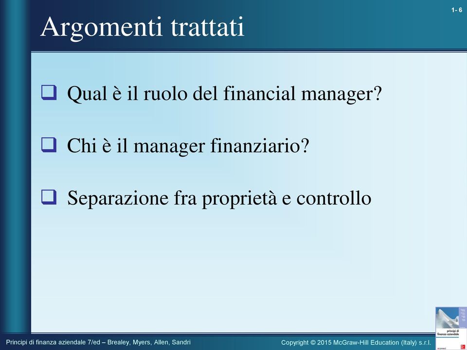 Chi è il manager finanziario?