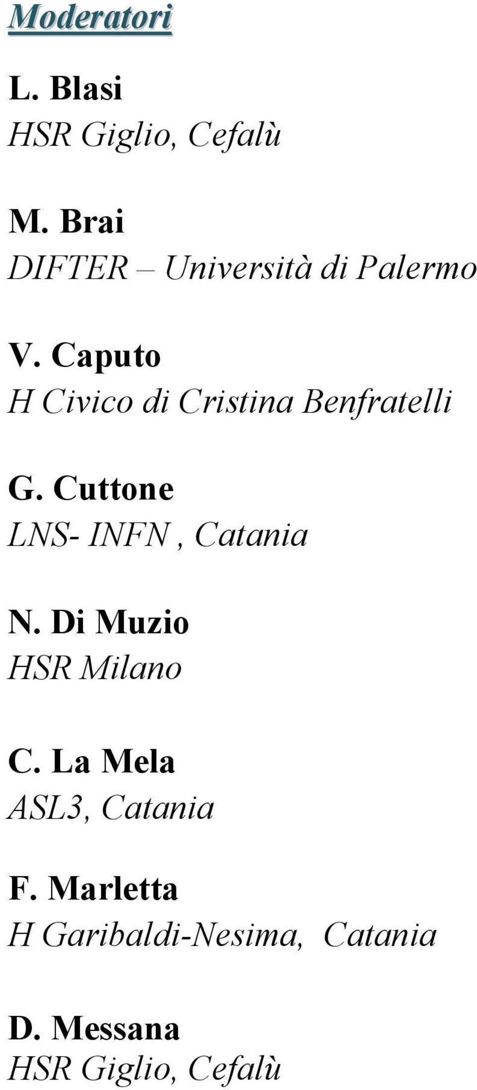 Caputo H Civico di Cristina Benfratelli G.