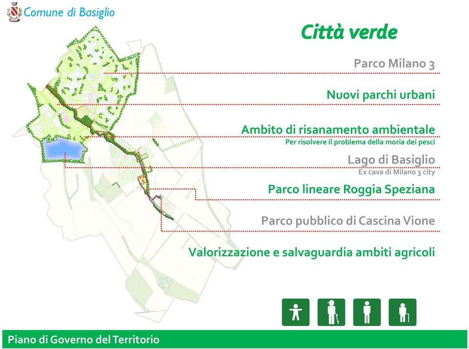 Basiglio Ex cava di Milano 3 city Parco lineare Roggia Speziana