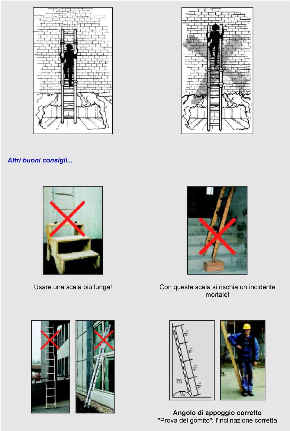 Con questa scala si rischia un incidente