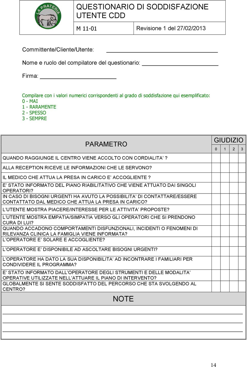 ALLA RECEPTION RICEVE LE INFORMAZIONI CHE LE SERVONO? IL MEDICO CHE ATTUA LA PRESA IN CARICO E ACCOGLIENTE? E STATO INFORMATO DEL PIANO RIABILITATIVO CHE VIENE ATTUATO DAI SINGOLI OPERATORI?