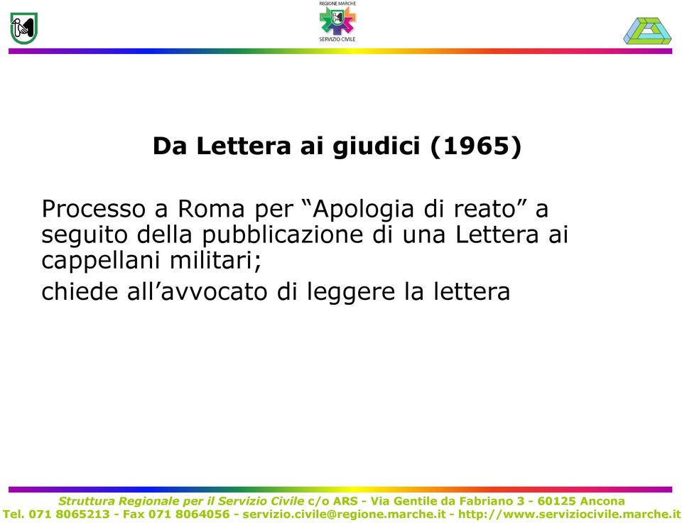 pubblicazione di una Lettera ai cappellani