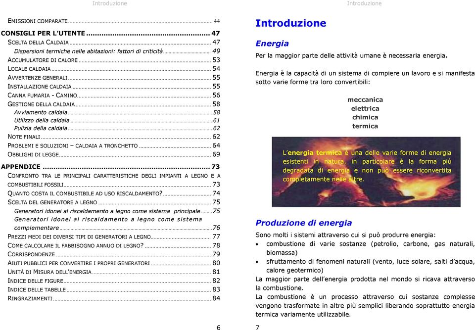 .. 61 Pulizia della caldaia... 62 NOTE FINALI... 62 PROBLEMI E SOLUZIONI CALDAIA A TRONCHETTO... 64 OBBLIGHI DI LEGGE... 69 APPENDICE.