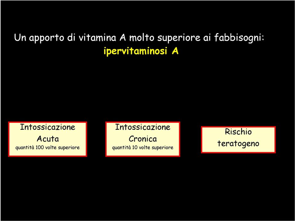 Acuta quantità 100 volte superiore