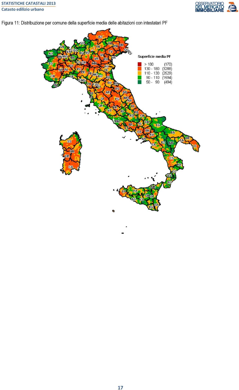 comune della superficie