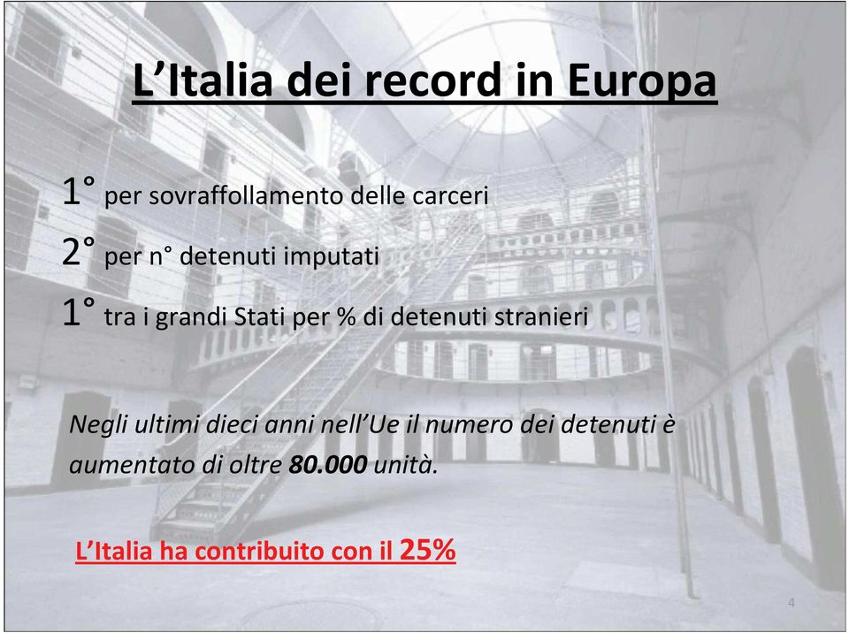 stranieri Negli ultimi dieci anni nell Ue il numero dei detenuti è