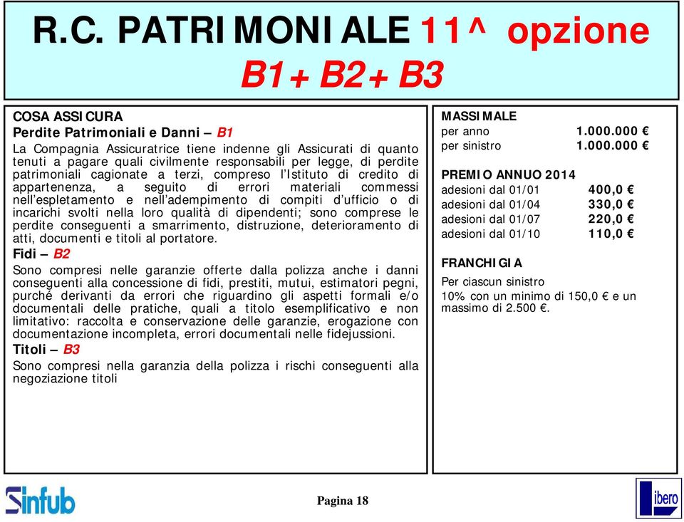 dipendenti; sono comprese le perdite conseguenti a smarrimento, distruzione, deterioramento di atti, documenti e titoli al portatore.