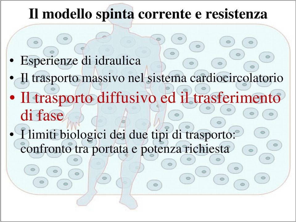 trasporto diffusivo ed il trasferimento di fase I limiti