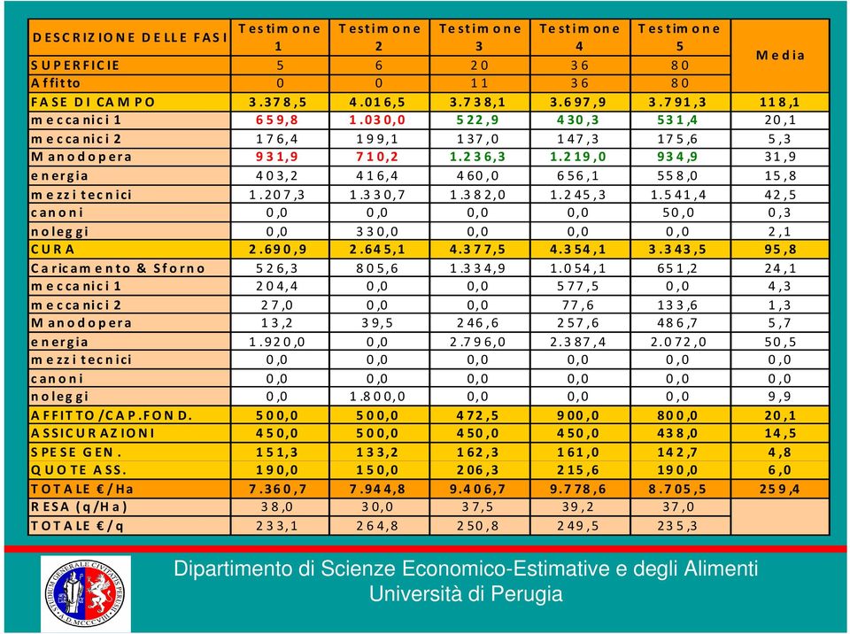 219,0 934,9 31,9 energia 403,2 416,4 460,0 656,1 558,0 15,8 mezzi tecnici 1.207,3 1.330,7 1.382,0 1.245,3 1.541,4 42,5 canoni 0,0 0,0 0,0 0,0 50,0 0,3 noleggi 0,0 330,0 0,0 0,0 0,0 2,1 CURA 2.690,9 2.