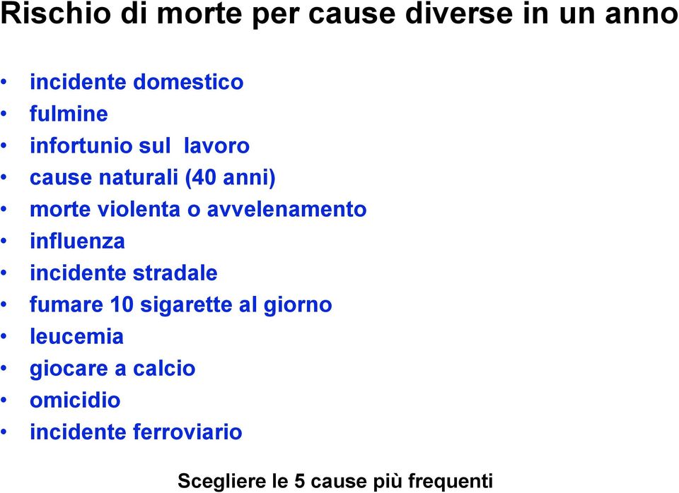 avvelenamento influenza incidente stradale fumare 10 sigarette al giorno