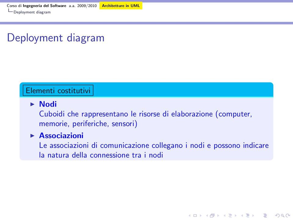 memorie, periferiche, sensori) Associazioni Le associazioni di