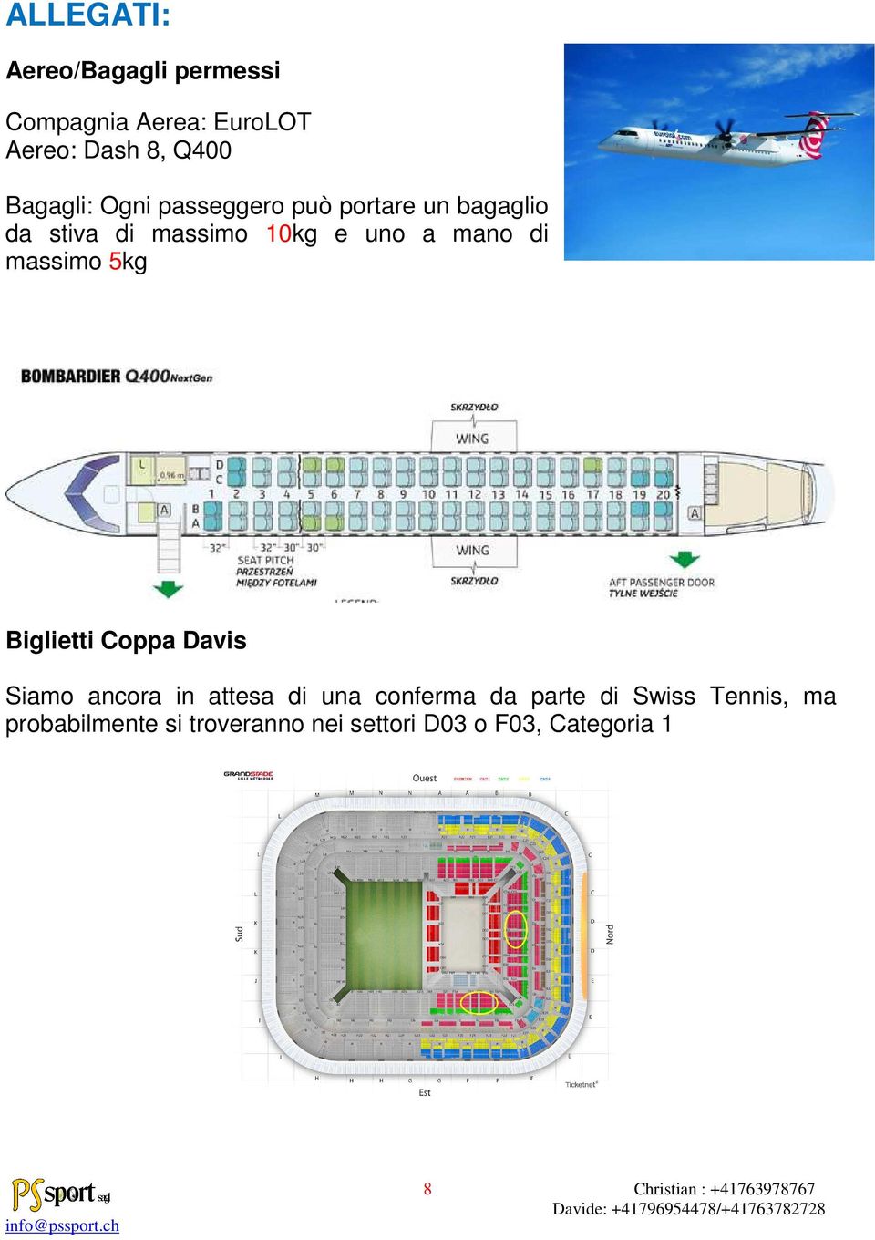 5kg Biglietti Coppa Davis Siamo ancora in attesa di una conferma da parte di Swiss