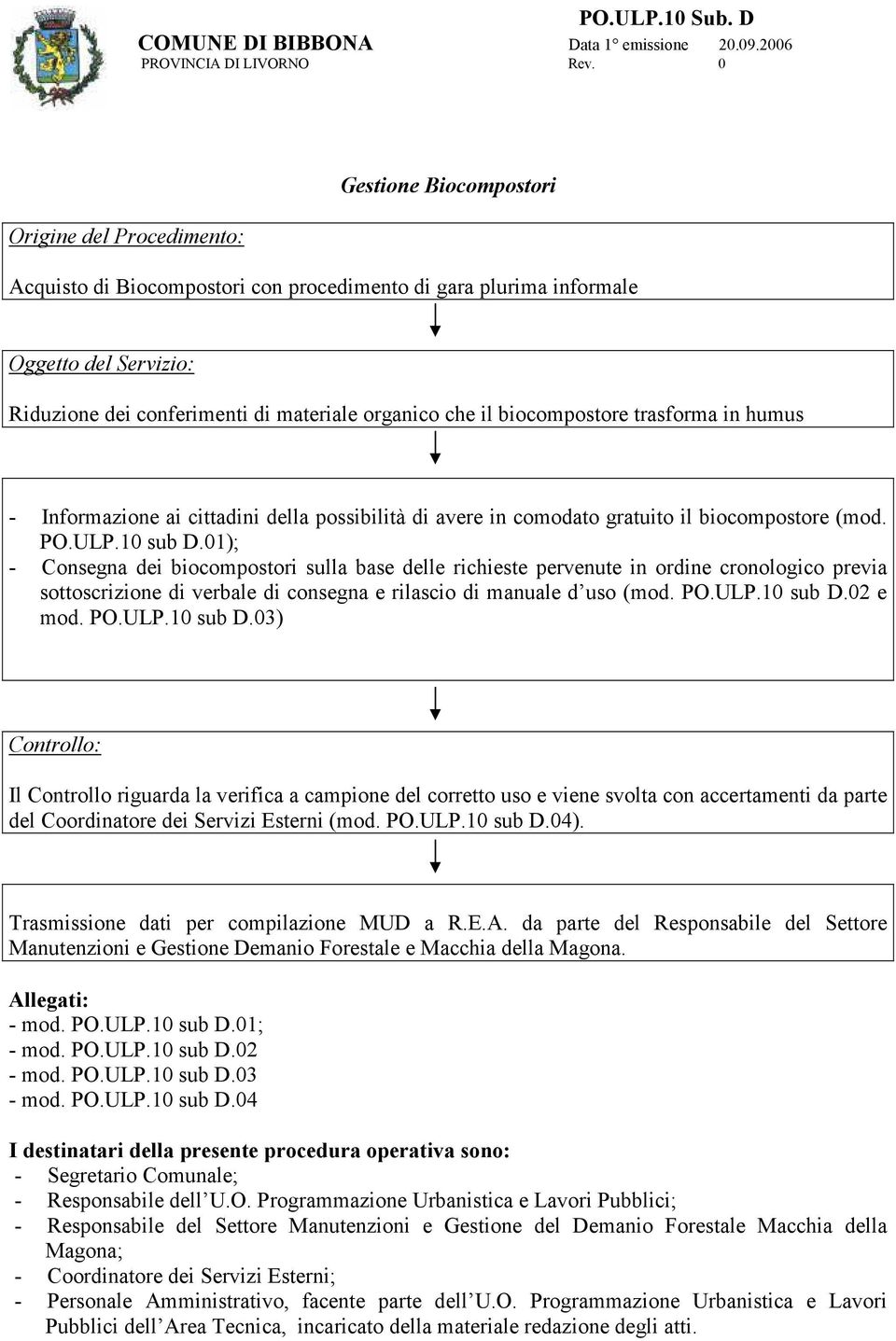 il biocompostore trasforma in humus - Informazione ai cittadini della possibilità di avere in comodato gratuito il biocompostore (mod. PO.ULP.10 sub D.