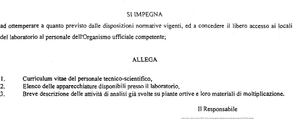 Curriculum vitae del personale tecnico-scientifico, 2.