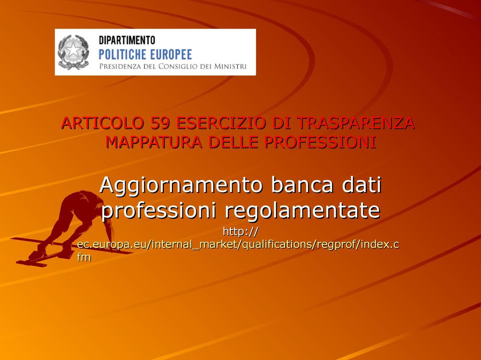 professioni regolamentate http:// ec.europa.