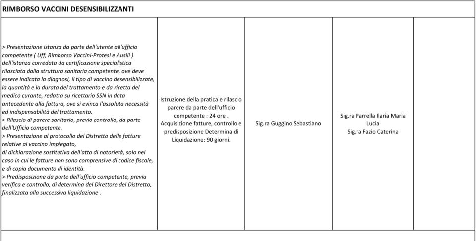 medico curante, redatta su ricettario SSN in data antecedente alla fattura, ove si evinca l'assoluta necessità ed indispensabilità del trattamento.