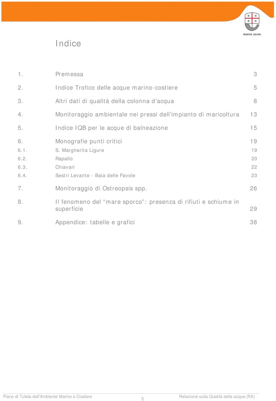 Monografie punti critici 19 6.1. S. Margherita Ligure 19 6.2. Rapallo 2 6.3. Chiavari 22 6.4.