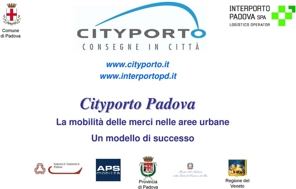 it Cityporto Padova La mobilità delle merci